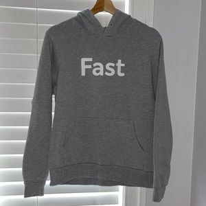 Unisex Bella+Canvas FAST Gray Fleece Collection Sweatshirt Size Medium